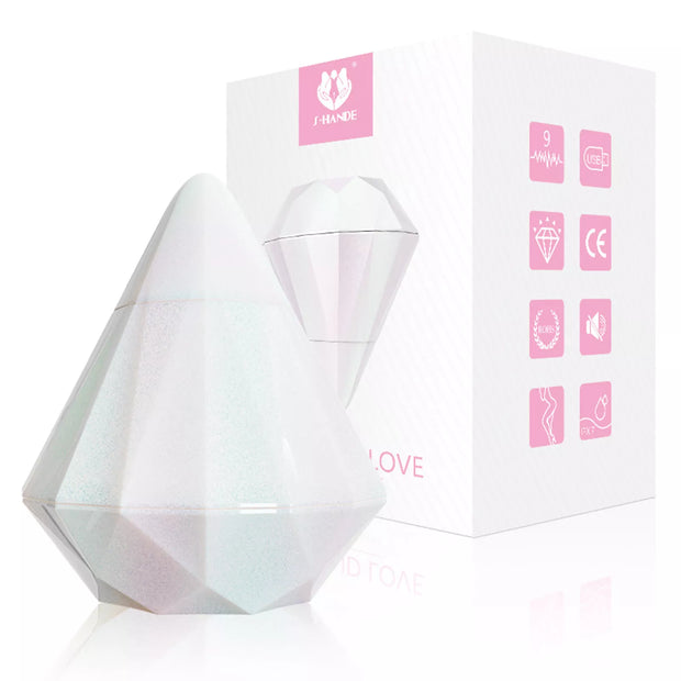 XUNAN Diamond Suction Vibrator for Women – Luxury Clitoral Stimulator, Silicone + ABS with Chameleon Finish, Elegant Gift Toy