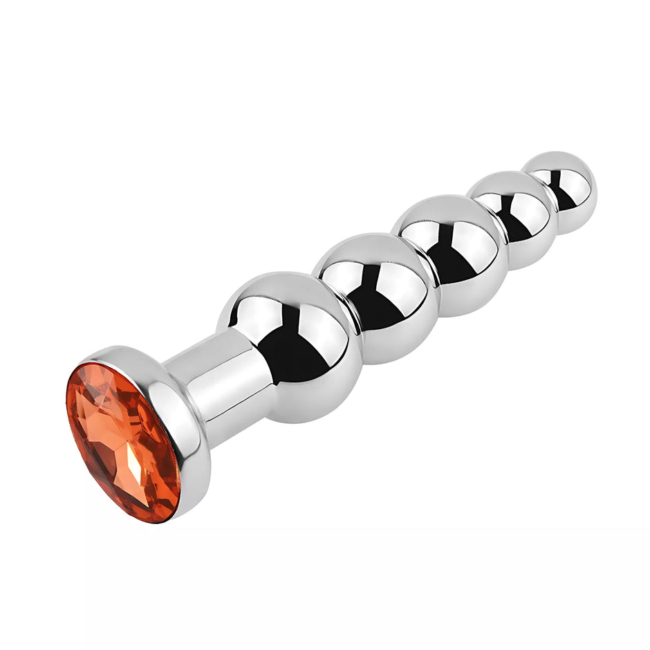 XUNAN Silver Stainless Steel Flower Anal Plug