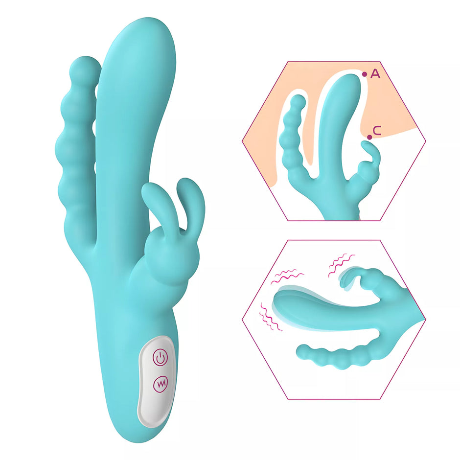 XUNAN Triple Stimulation Swing Vibrator for Women