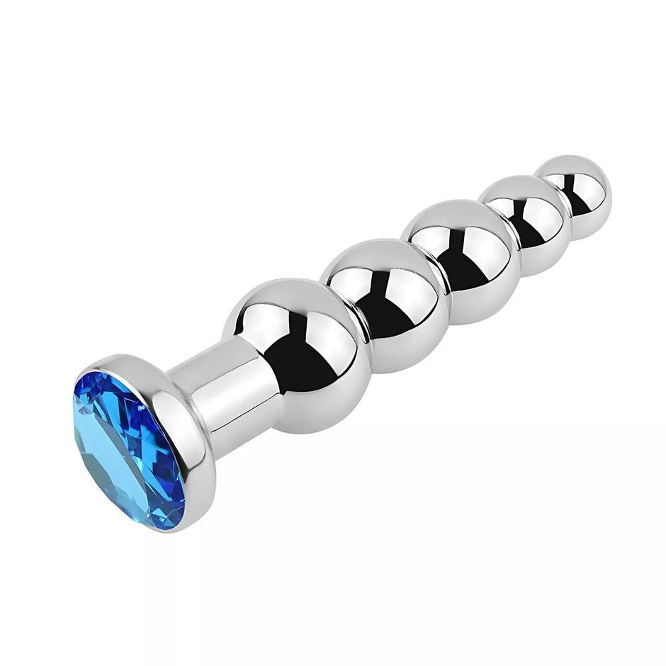 XUNAN Silver Stainless Steel Flower Anal Plug