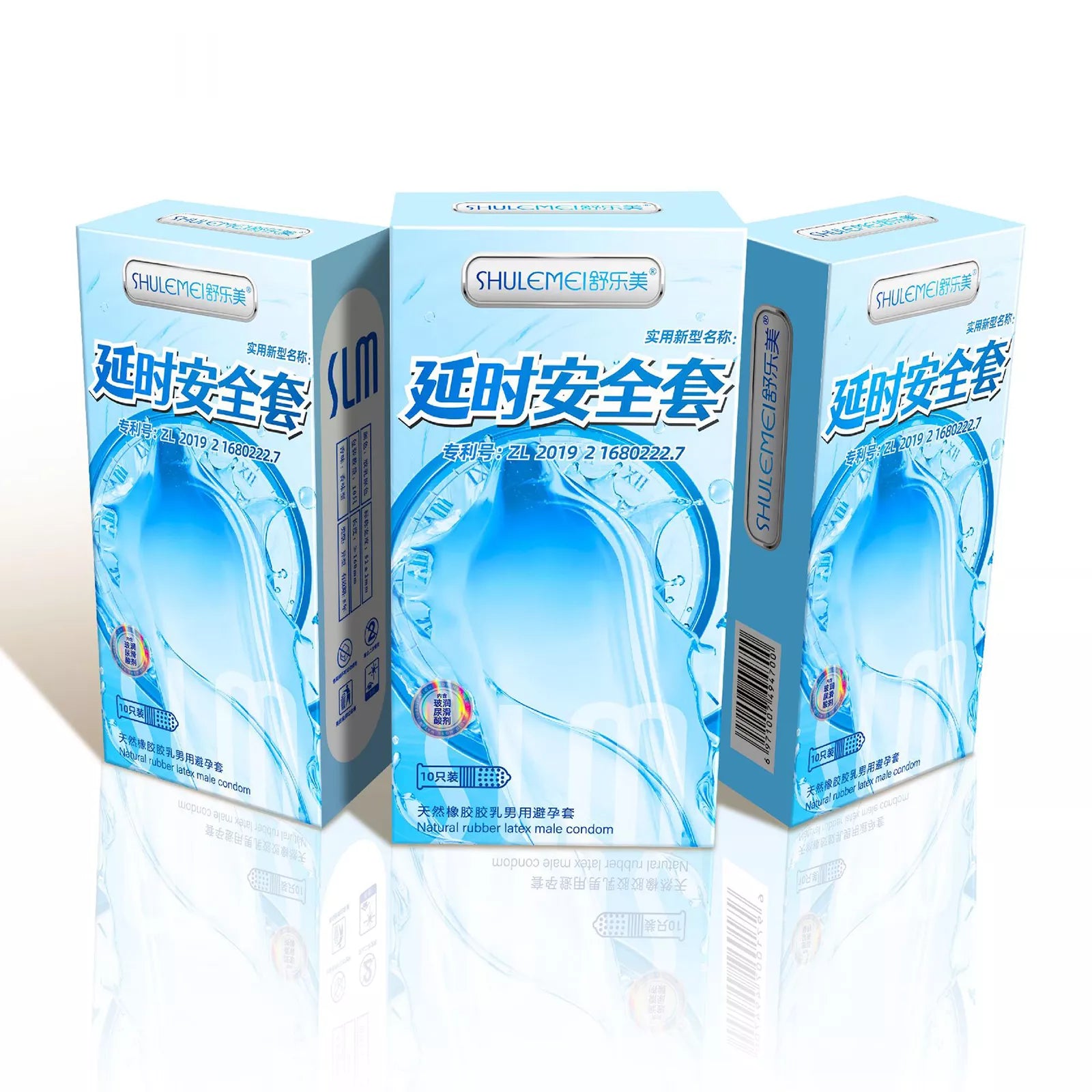 XUNAN Hyaluronic Acid Delay Textured Tight Fit Condoms