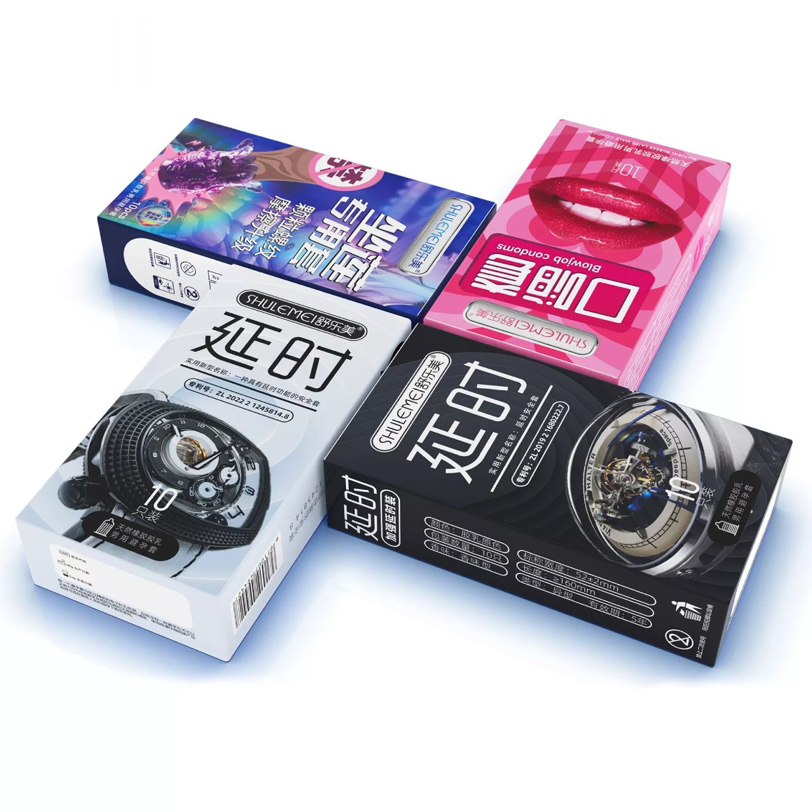 XUNAN Hyaluronic Acid Delay Spiked Textured Condoms