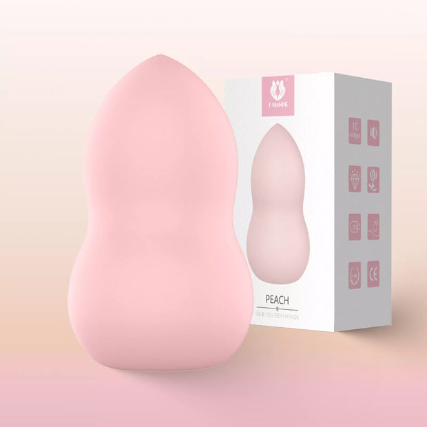 XUNAN Puff-Style Vibrating Egg for Women – Cute Discreet Clitoral Massager, Silicone + ABS, Portable Female Pleasure Toy