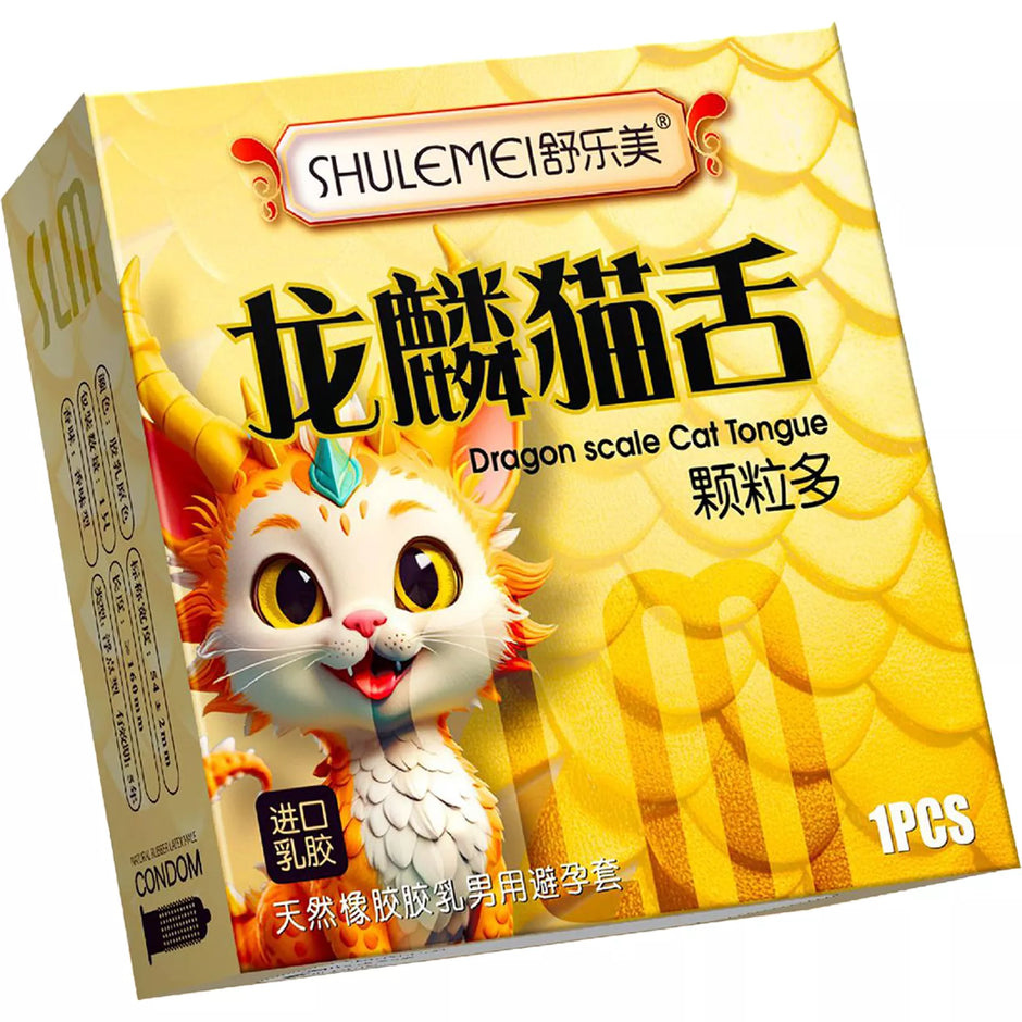 XUNAN Hyaluronic Acid Cat Tongue Textured Condoms