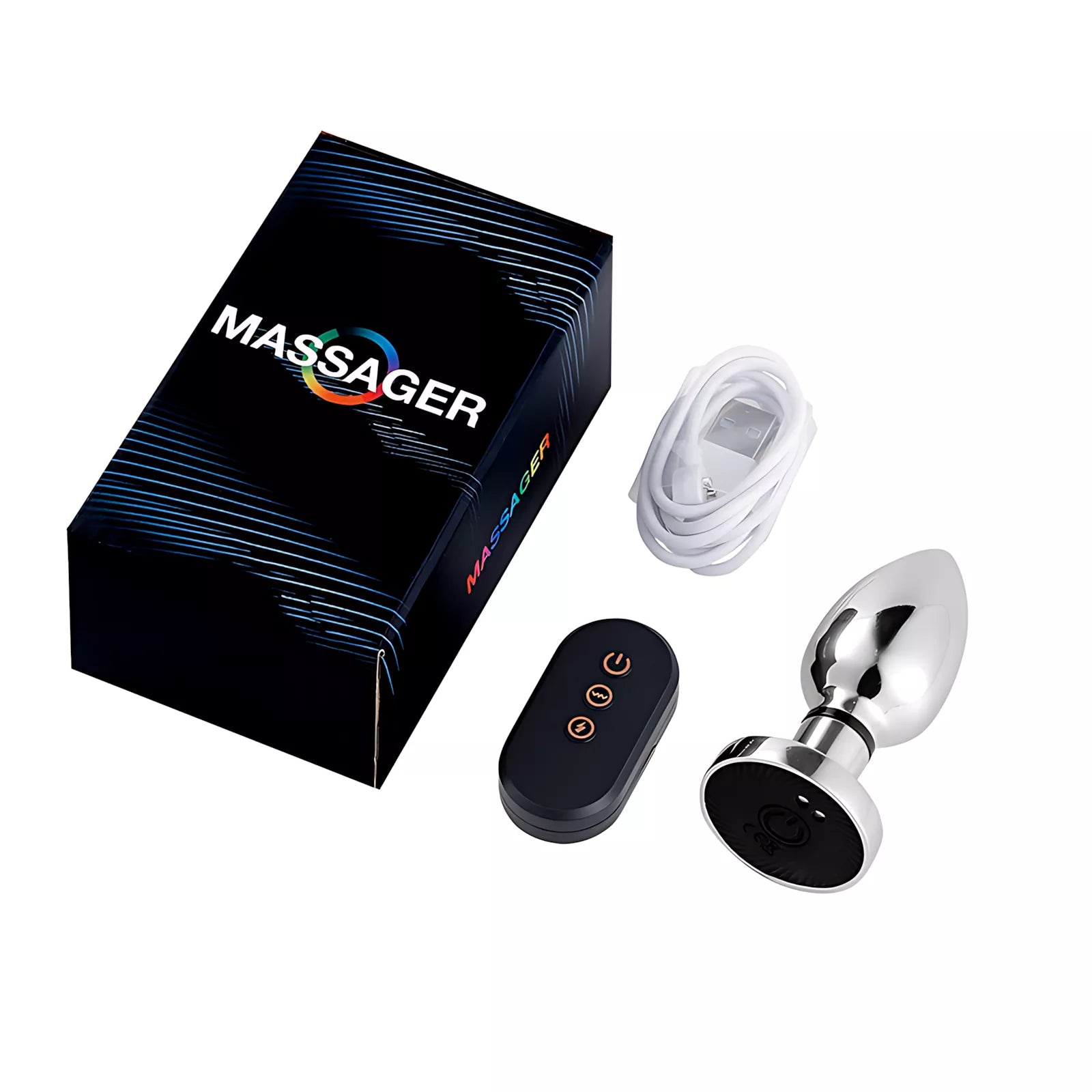 XUNAN Wireless Remote Electro Shock Vibrating Anal Plug