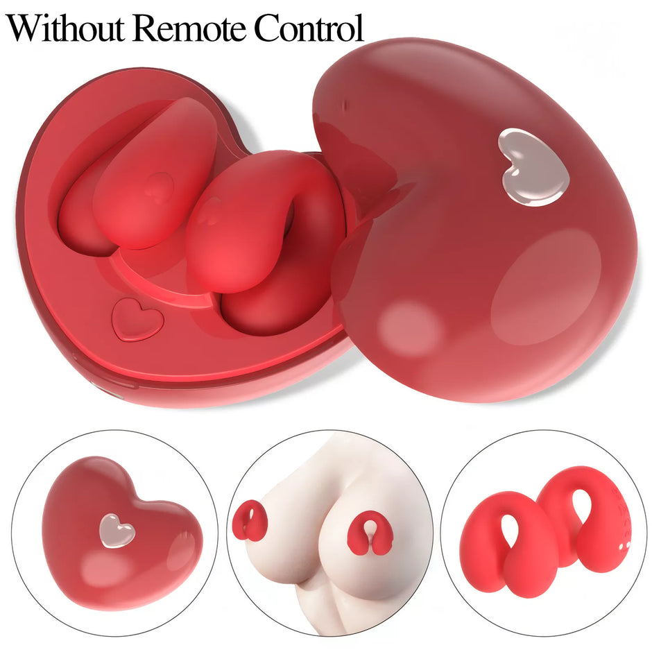XUNAN Electric Vibrating Nipple Clamps for Women