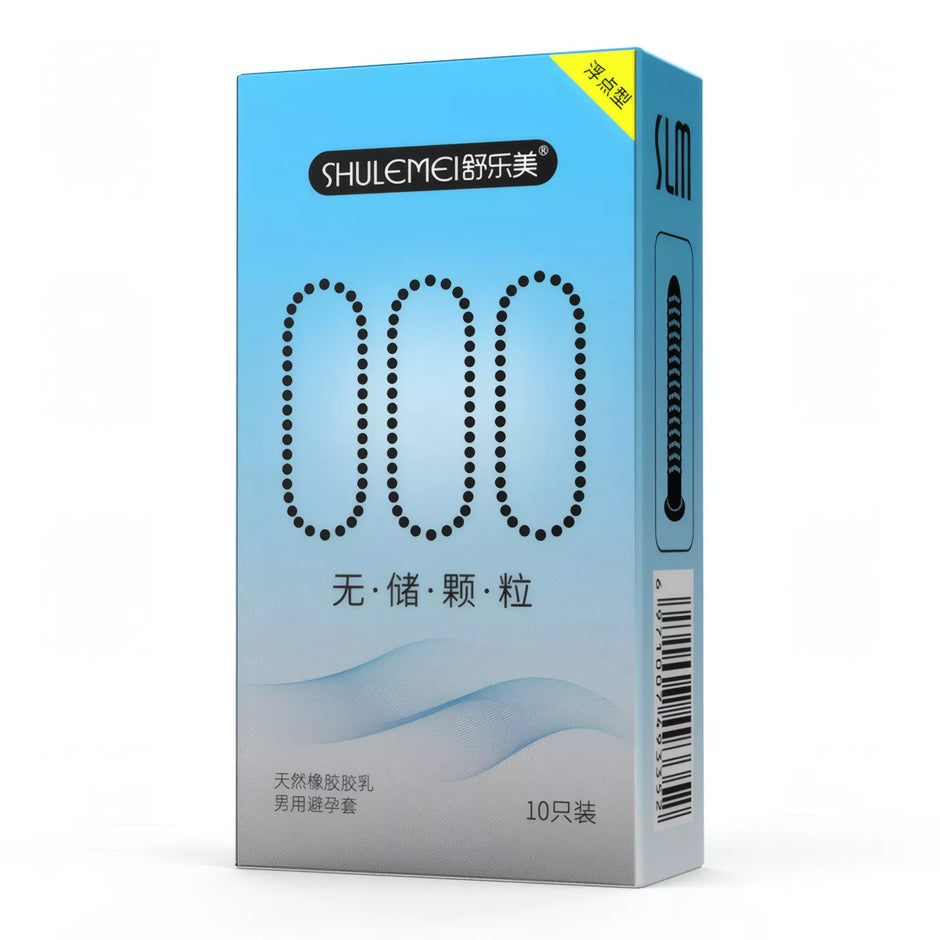 XUNAN Ultra-Thin Spiked Textured Condoms Without Reservoir Tip