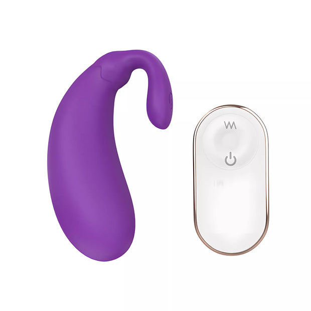 XUNAN Remote Control Purple Eggplant G-Spot Panty Vibrator