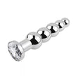 XUNAN Silver Stainless Steel Flower Anal Plug