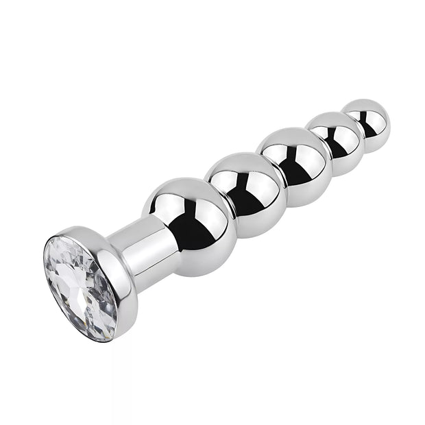 XUNAN Silver Stainless Steel Flower Anal Plug
