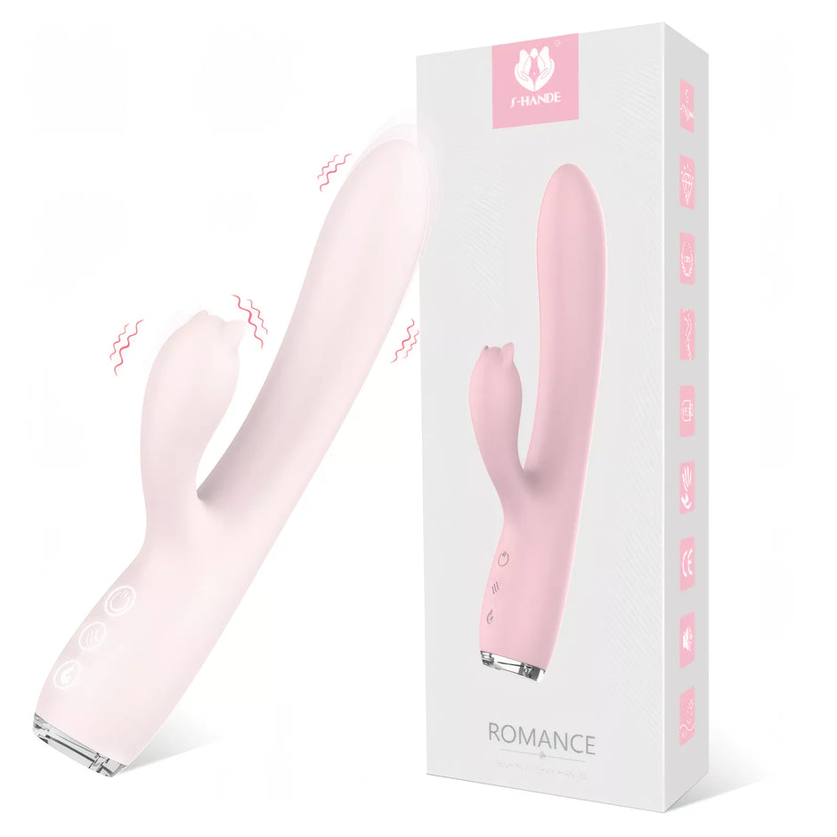 XUNAN Cute Rabbit Heating Thrusting G-Spot Dildo for Women