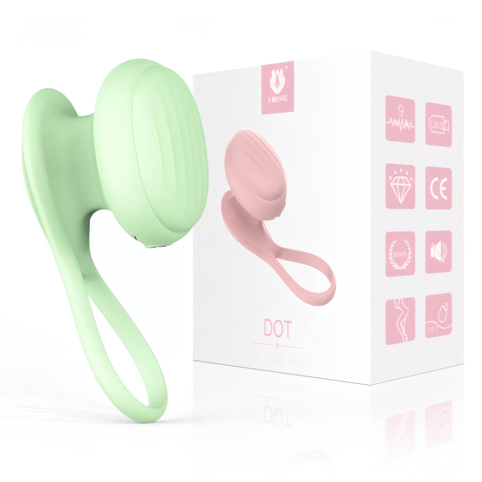 XUNAN Bean Vibrating Massage Egg for Couples