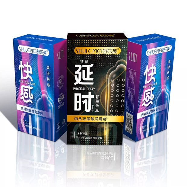 XUNAN Hyaluronic Acid Pleasure Delay Series Condoms