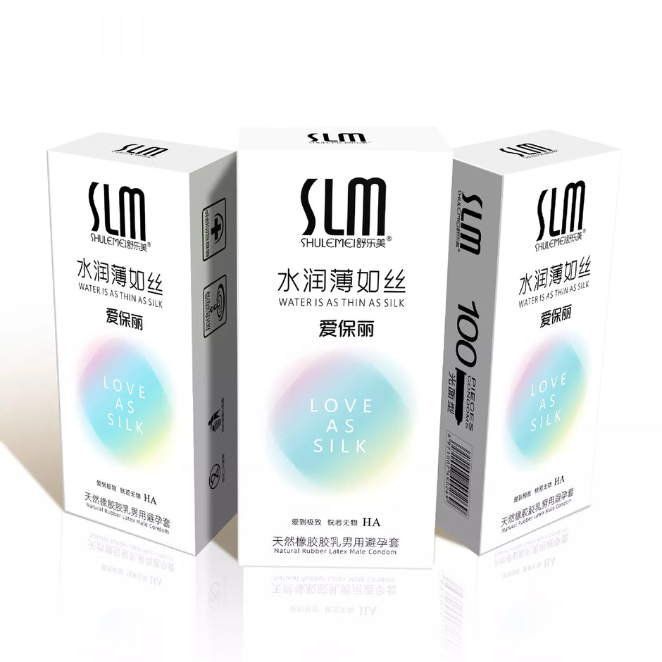 XUNAN Hyaluronic Acid Ultra-Thin Condoms 100-Pack