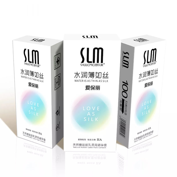 XUNAN Hyaluronic Acid Ultra-Thin Condoms 100-Pack