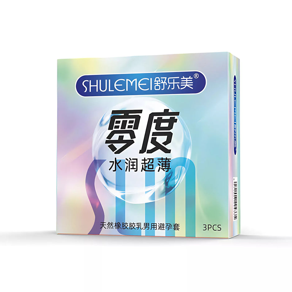 XUNAN Hyaluronic Acid Dynamic Textured Ultra-Thin Condoms 3-Pack