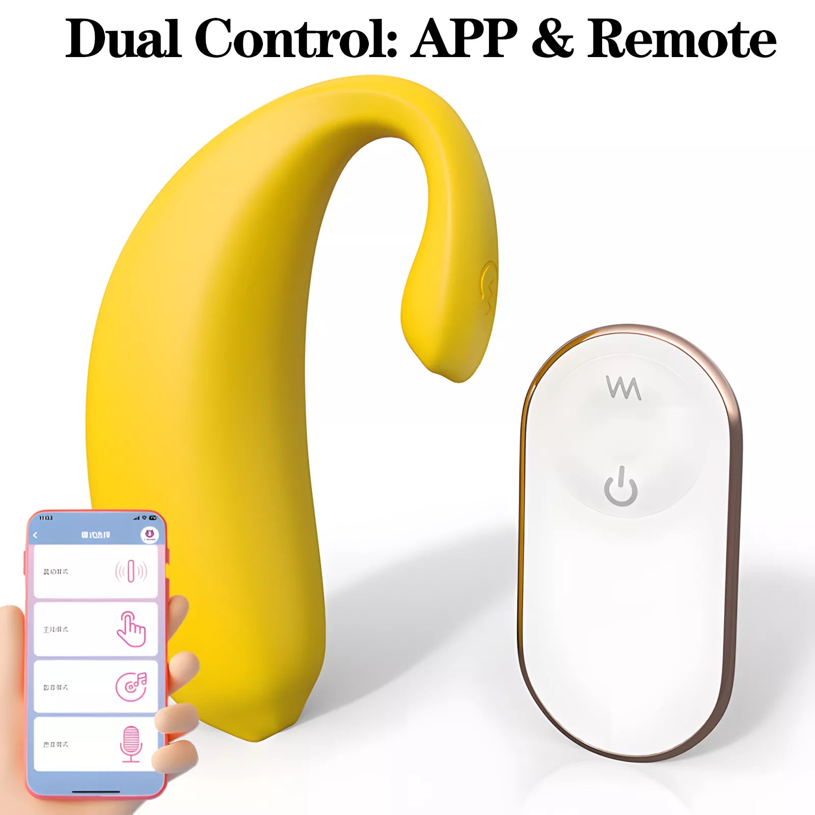 XUNAN APP Controlled Wearable Vibrator for Dual Stimulation