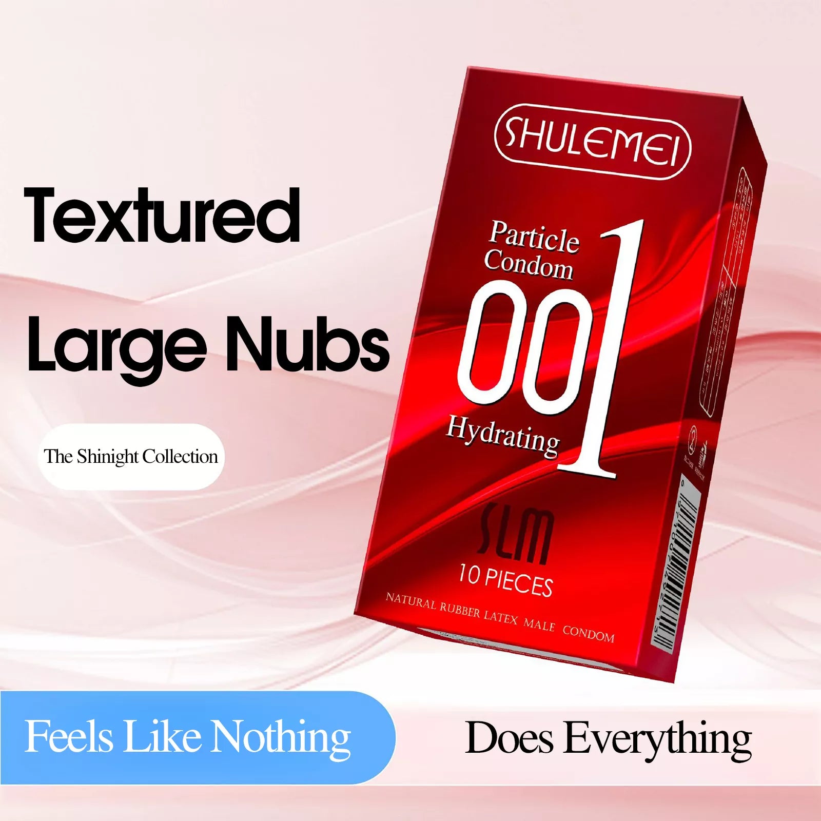 XUNAN Hyaluronic Acid 001 Textured Delay Condoms