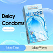 XUNAN Hyaluronic Acid Delay Textured Tight Fit Condoms
