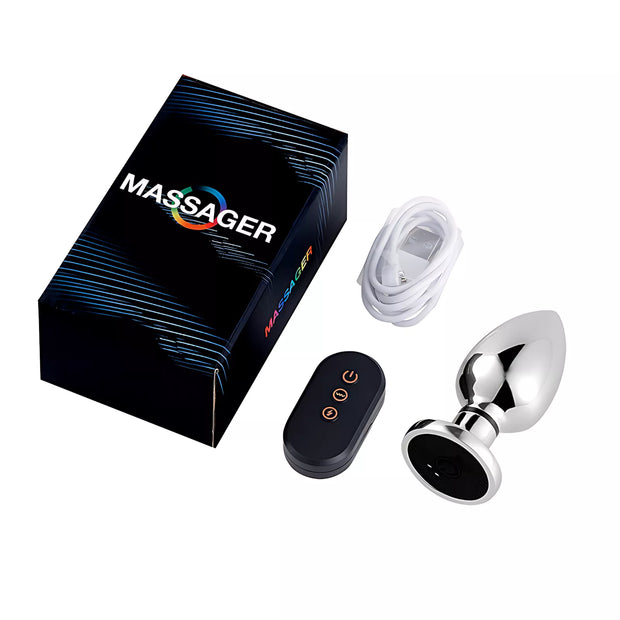 XUNAN Wireless Remote Electro Shock Vibrating Anal Plug