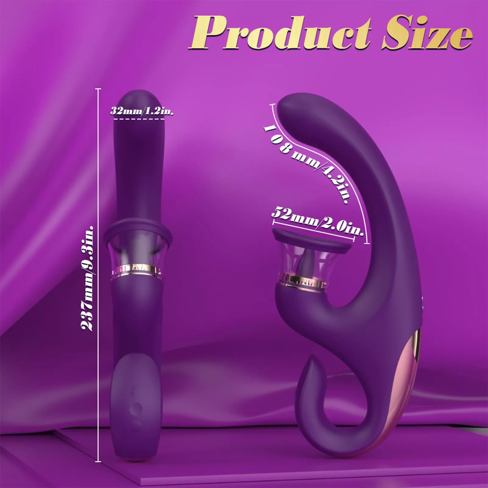 XUNAN U-Shaped FOX Clitoral & G-Spot Vibrator
