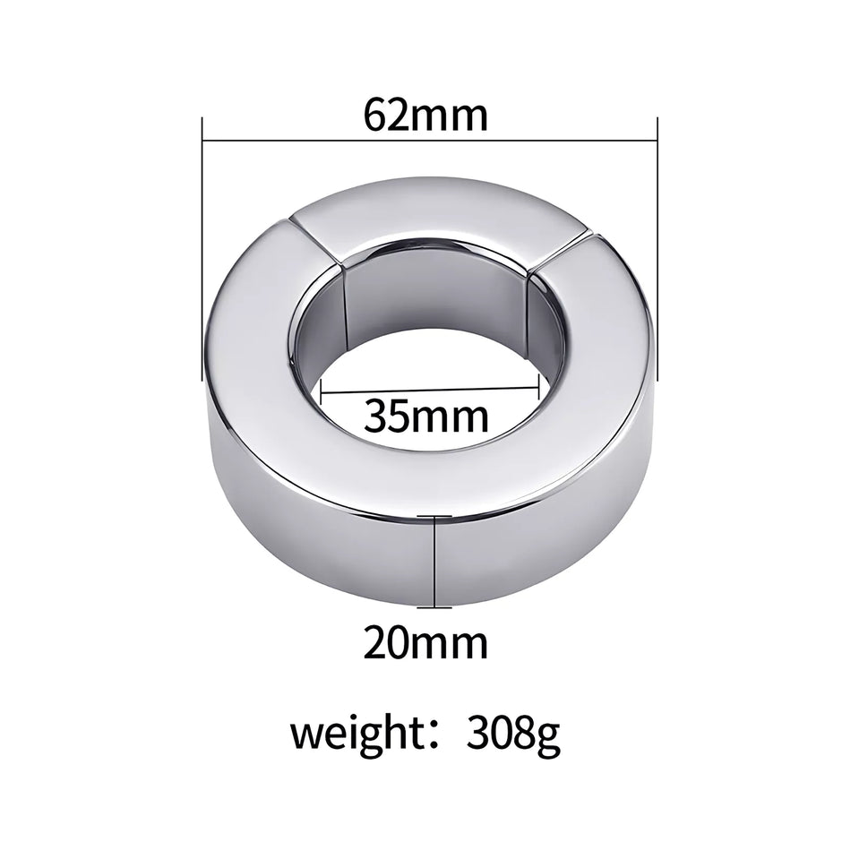 XUNAN Stainless Steel Scrotum Weight Ring for Men