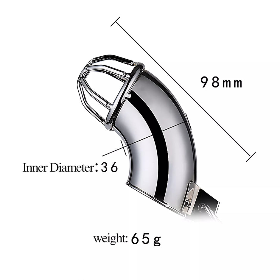 XUNAN Stainless Steel Male Chastity Cage CB Device