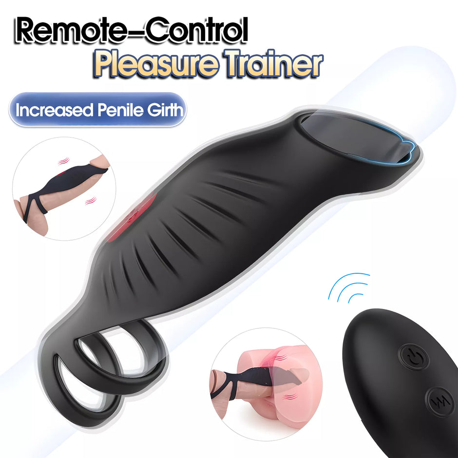 XUNAN Remote Control Vibrating Cock Ring for Couples