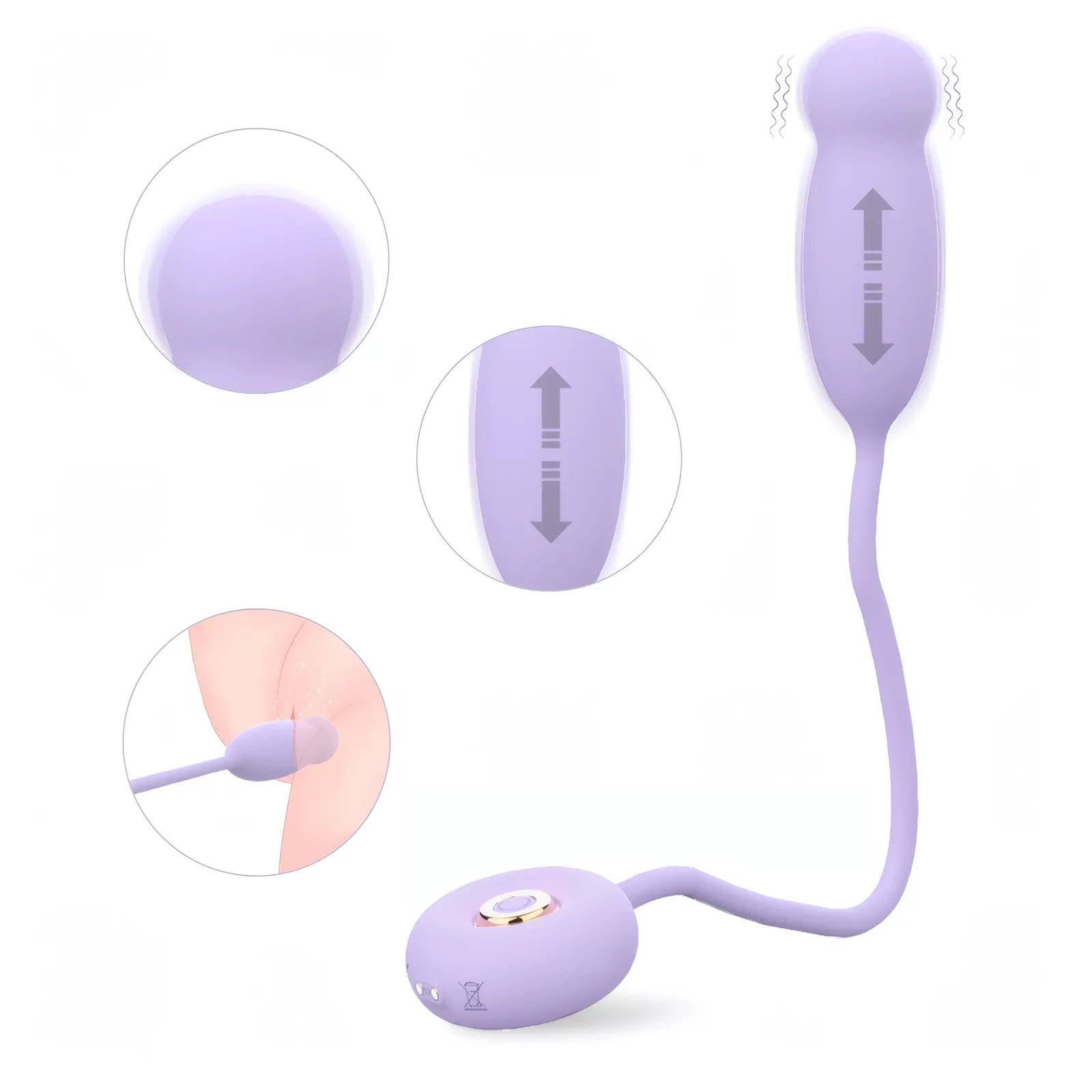 XUNAN Heating Thrusting Vibrator for Women