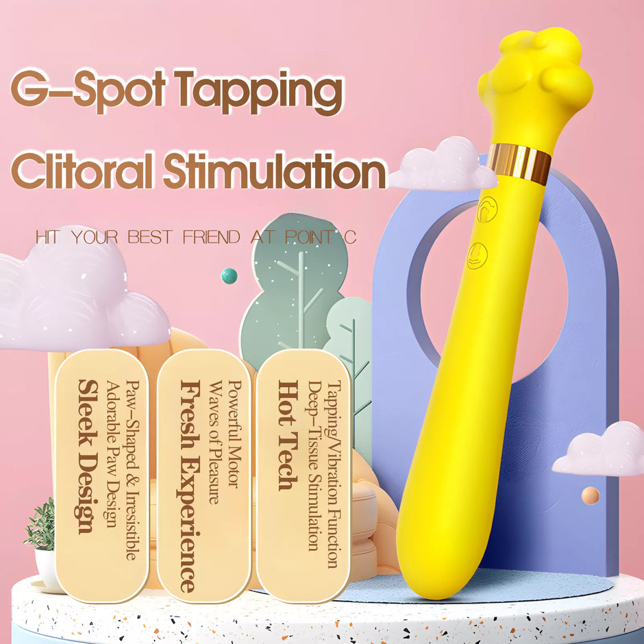 XUNAN Cat Paw C-Spot Vibrator with Tapping & Vibration
