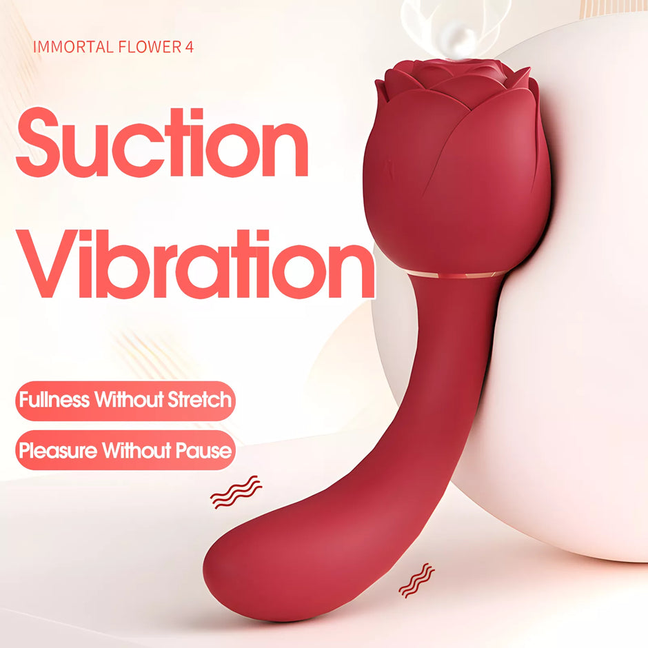 XUNAN Rose Sucking & Vibrating G-Spot Stimulator