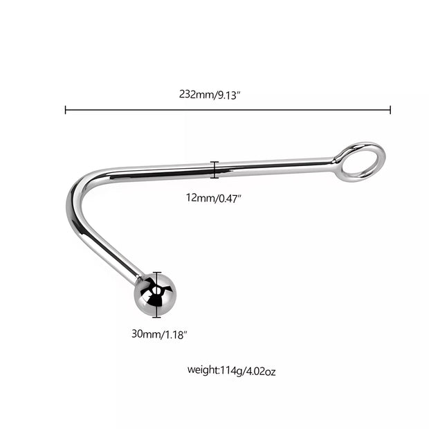 XUNAN Stainless Steel Single Bead Anal Hook