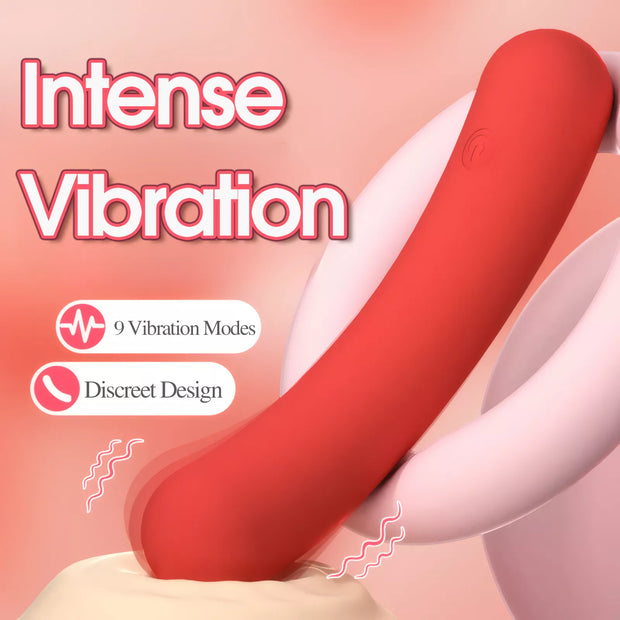 XUNAN Sausage-Style Vibrating Dildo for Women