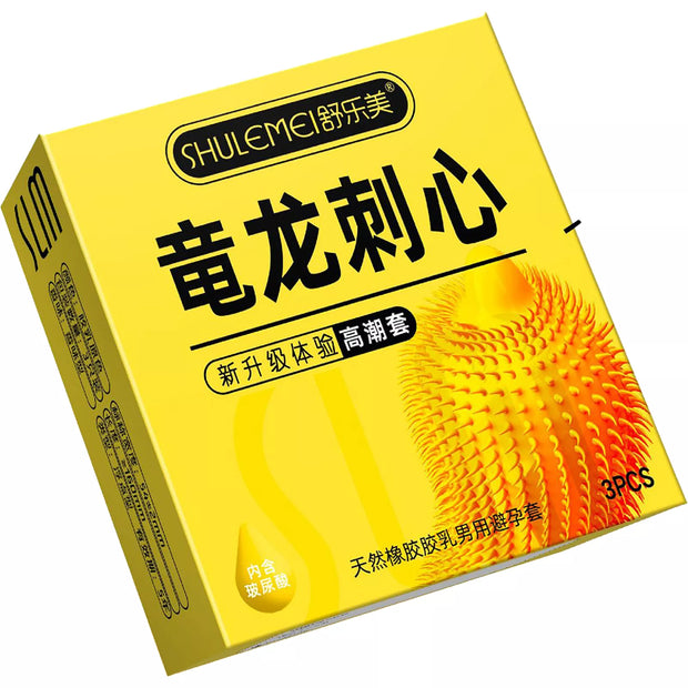 XUNAN Hyaluronic Acid Cat Tongue Textured Condoms