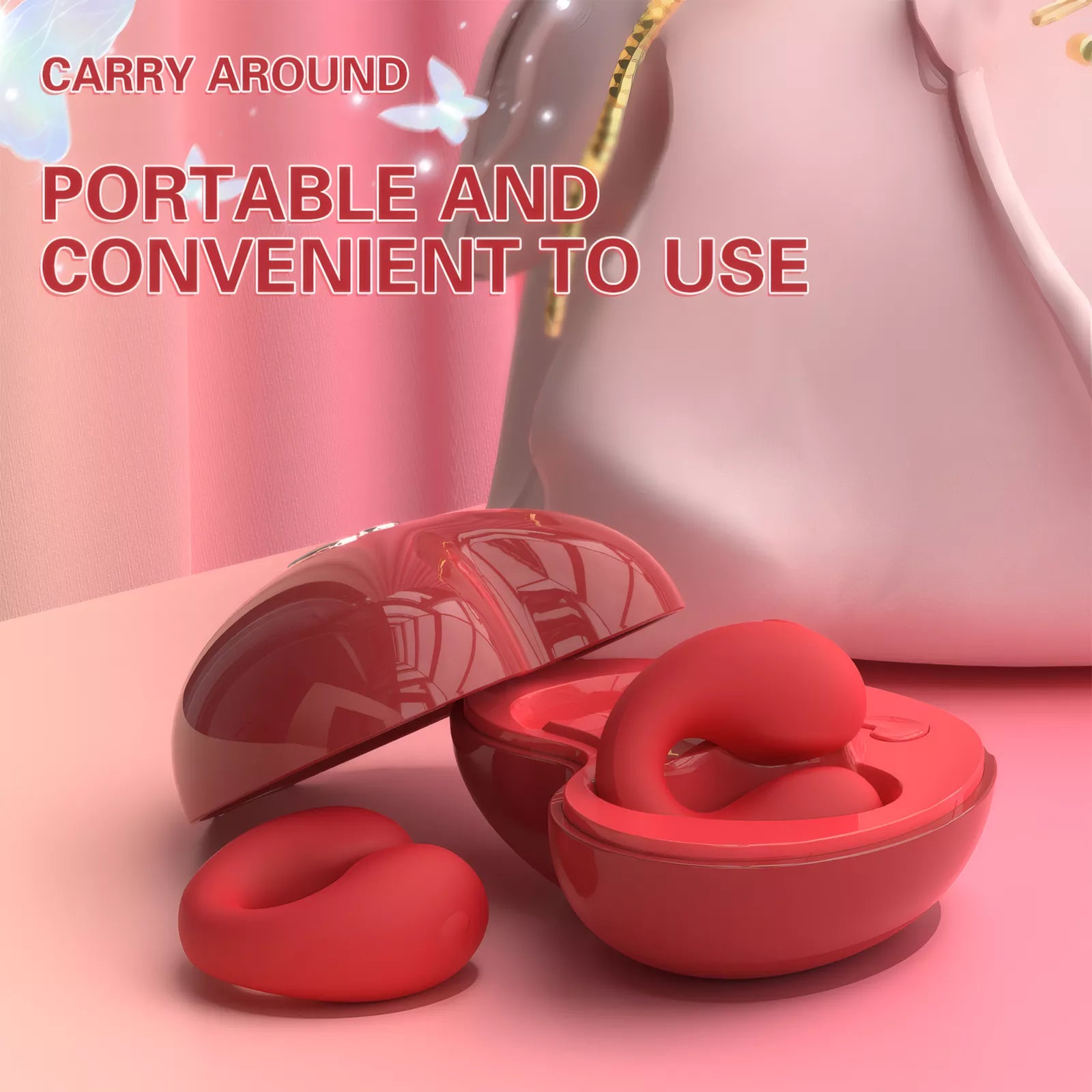 XUNAN Electric Vibrating Nipple Clamps for Women