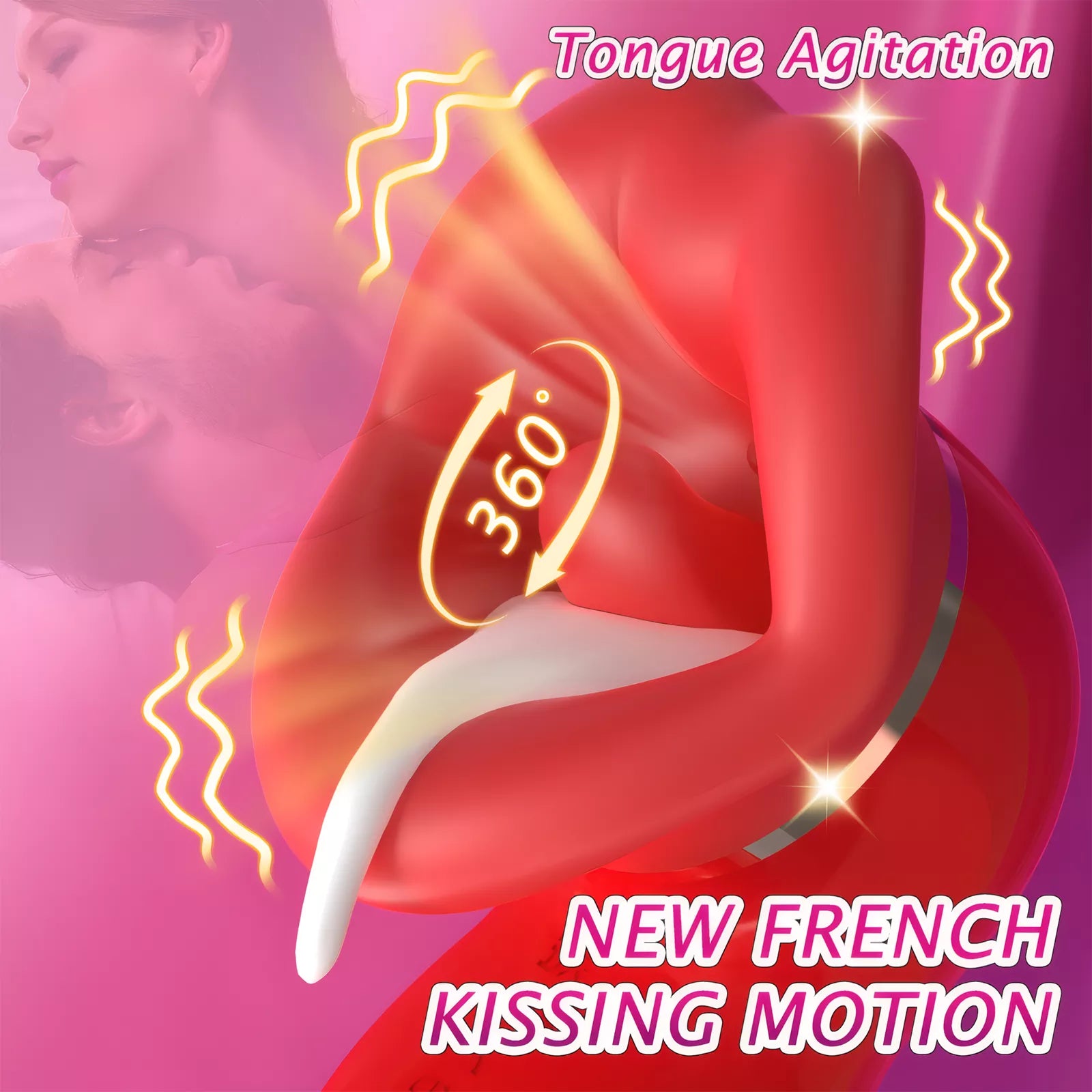 XUNAN Tongue Licking & Strong Sucking Vibrator for Women