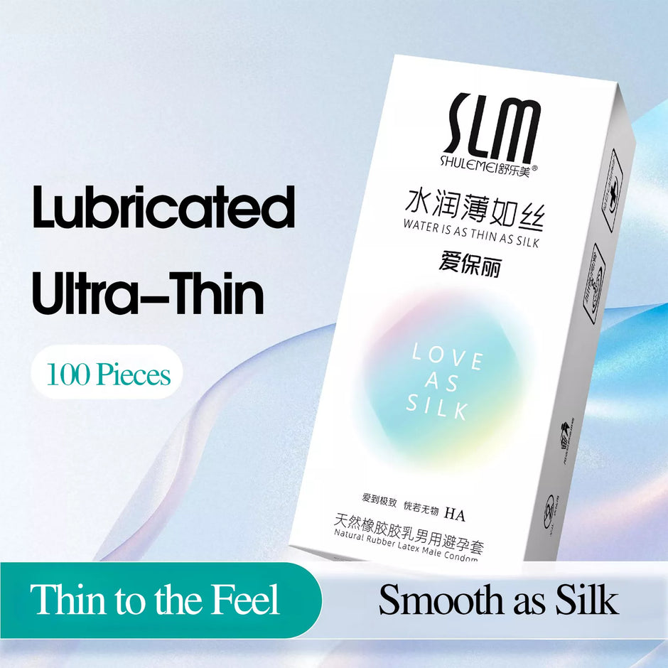XUNAN Hyaluronic Acid Ultra-Thin Condoms 100-Pack