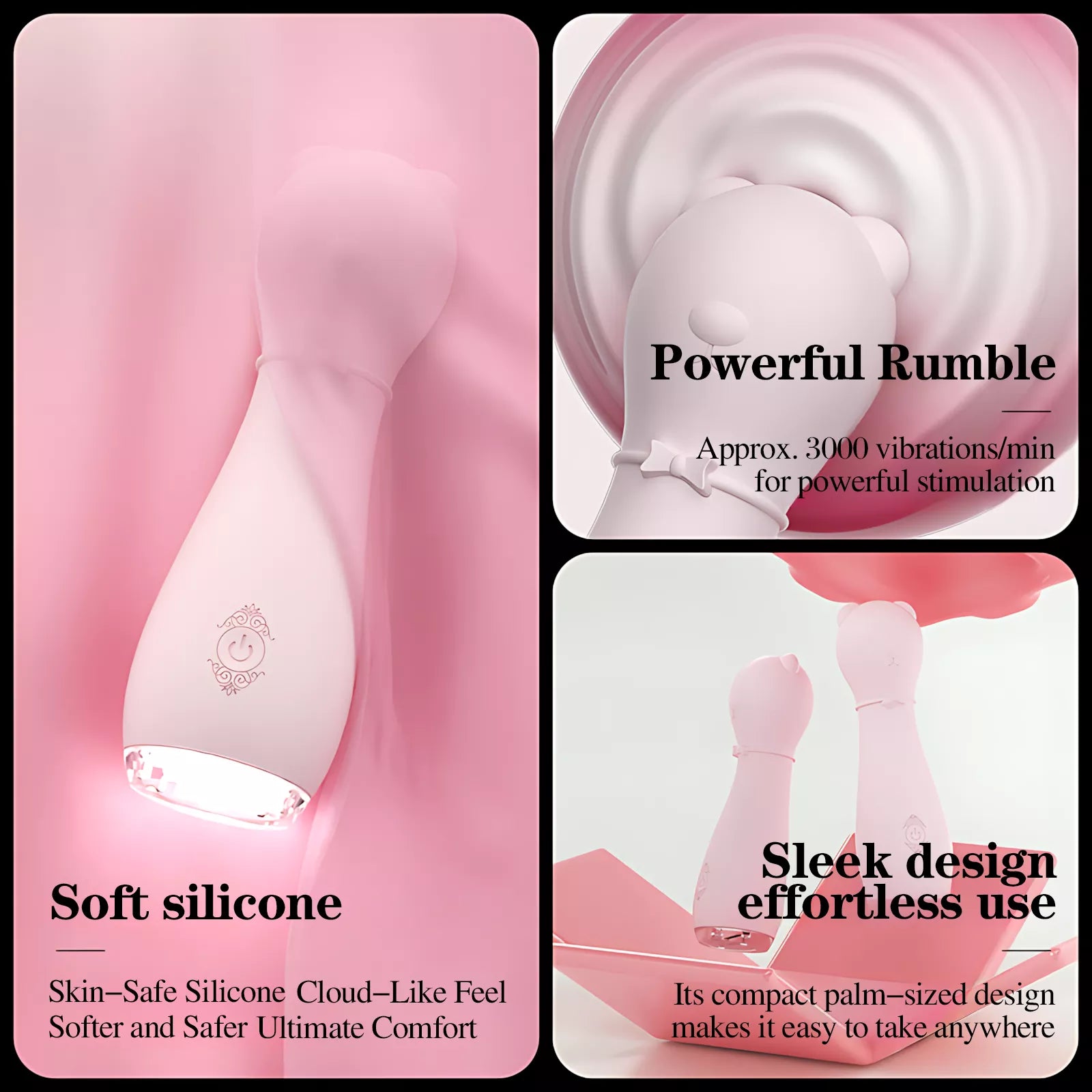 XUNAN High-Frequency Vibrator for Women – Powerful Silicone + ABS Clitoral & G-Spot Stimulator, Intense Pleasure Adult Toy