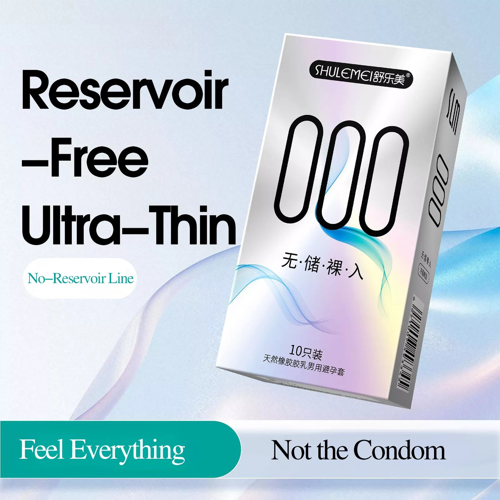 XUNAN Ultra-Thin Spiked Textured Condoms Without Reservoir Tip
