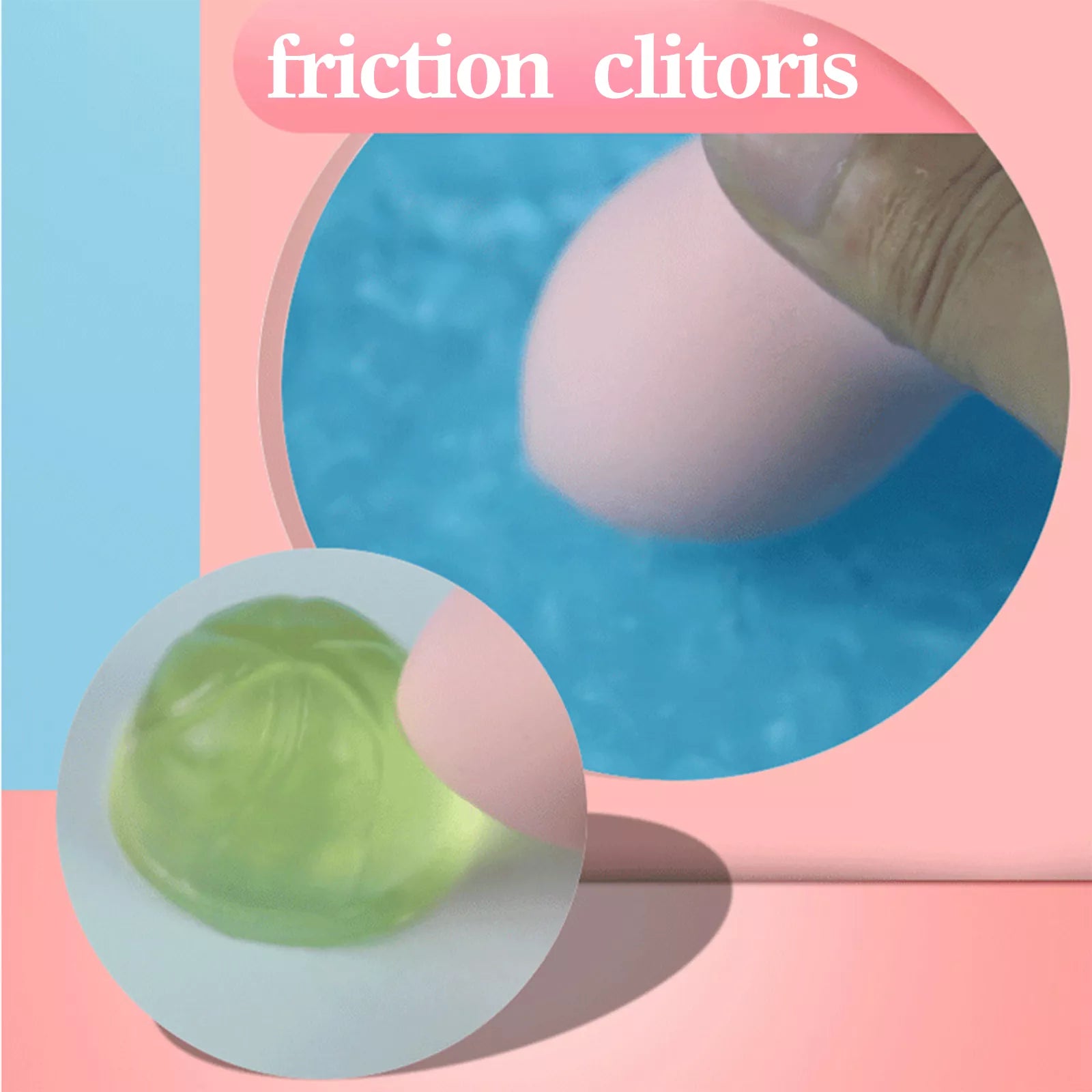 XUNAN Puff-Style Vibrating Egg for Women – Cute Discreet Clitoral Massager, Silicone + ABS, Portable Female Pleasure Toy