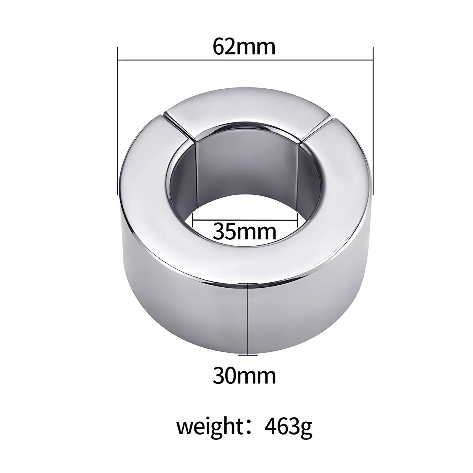 XUNAN Stainless Steel Scrotum Weight Ring for Men