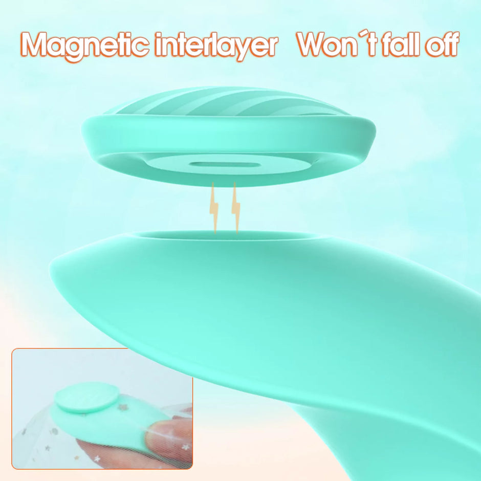 XUNAN 女用可穿戴振动蛋 – 隐蔽静音阴蒂刺激器，柔软硅胶，免提愉悦玩具