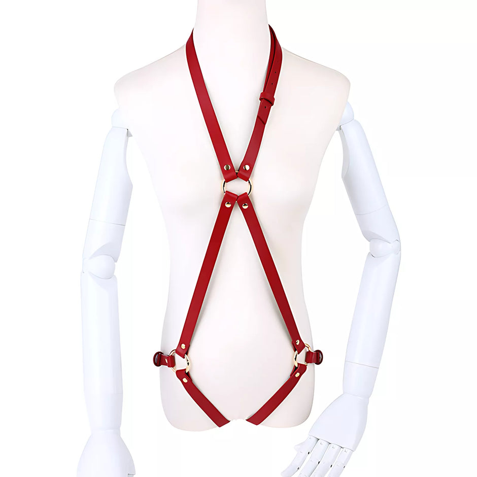 XUNAN Full Body Leather Restraint Bondage Suit