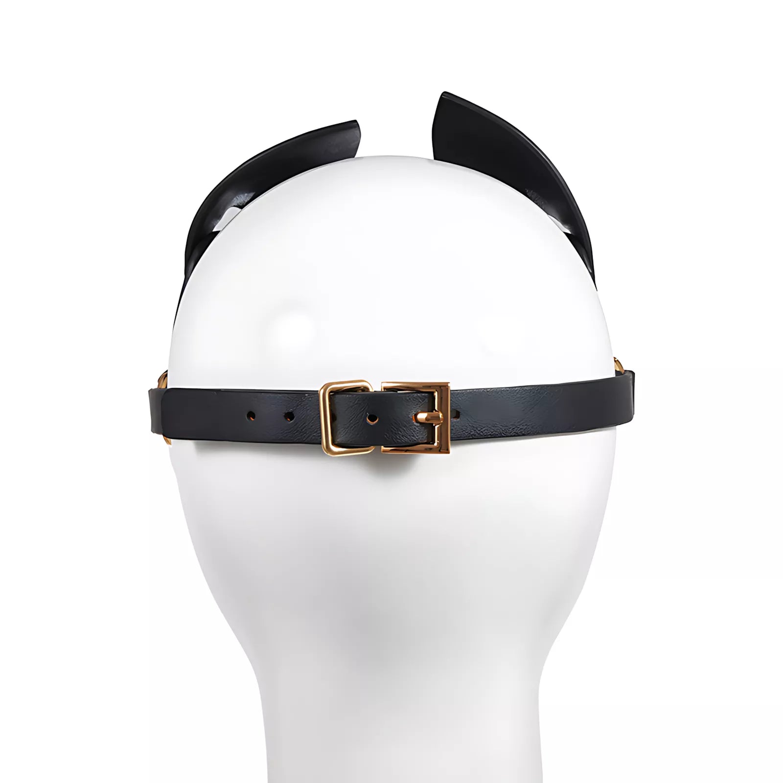 XUNAN Black Leather Eye Mask for Roleplay & Masquerade