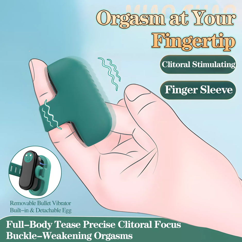 XUNAN Mini Finger Wearable Vibrator for Clitoral & Nipple Play