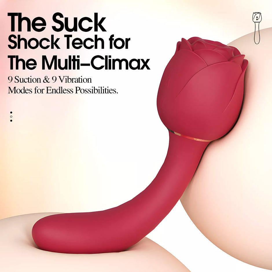 XUNAN Rose Sucking & Vibrating G-Spot Stimulator