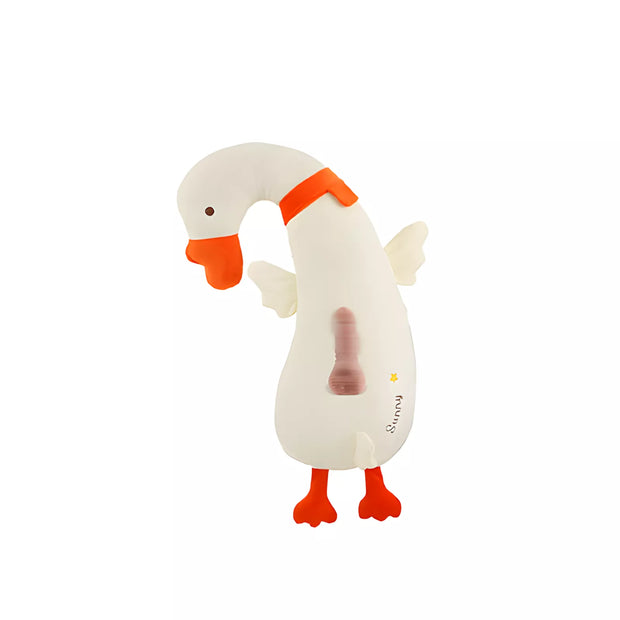 XUNAN Plush Kachoo Duck Pillow with Hidden Telescopic Dildo & Remote Control