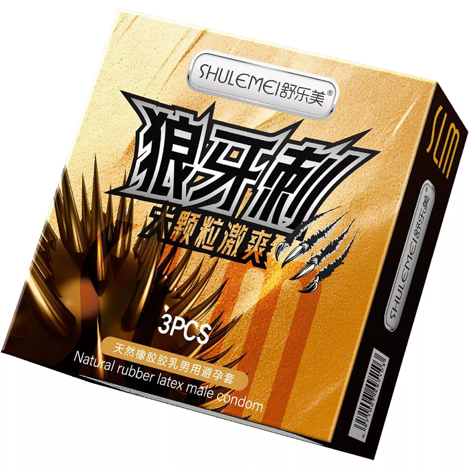 XUNAN Hyaluronic Acid Cat Tongue Textured Condoms