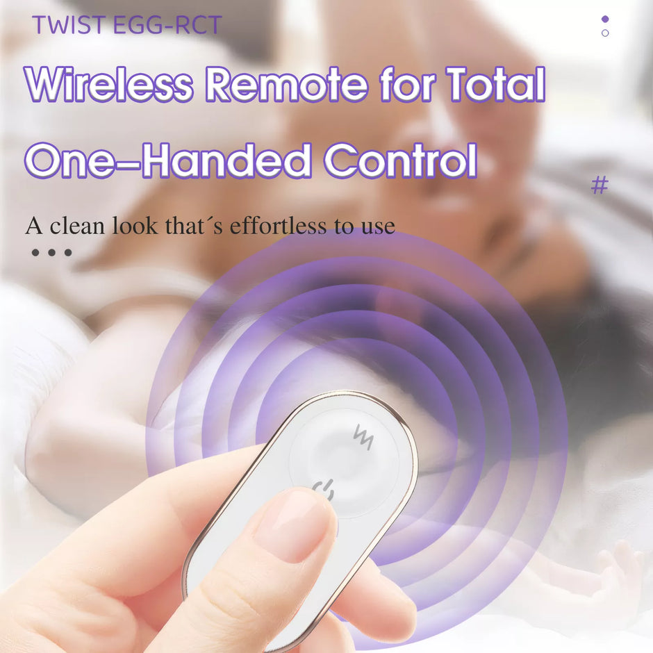 XUNAN Wireless Remote Control Twisting Vibrator Egg for Women
