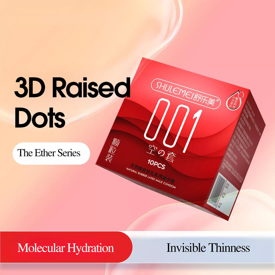XUNAN Hyaluronic Acid 001 Textured Ultra-Thin Condoms